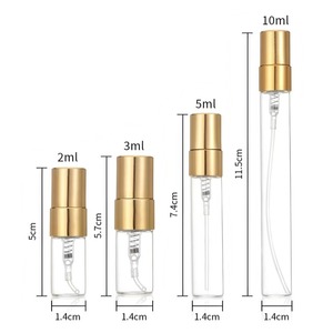 Mini Flaconi in Vetro Trasparente per Campioni <span class=keywords><strong>di</strong></span> <span class=keywords><strong>Profumo</strong></span> 2ml 3ml 5ml 10ml, Bottiglie Spray Atomizzatore con Scatola <span class=keywords><strong>di</strong></span> Carta e Stampa Logo, MOQ 100 Pezzi - Product Image 3