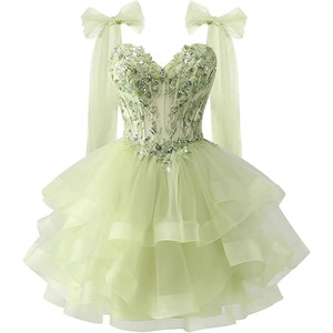 strapless open back dress Princess Tiana Costume for Kids Everyday Dress – Princess Twirl main image 1