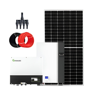 ระบบพลังงานแสงอาทิตย์ไฮบริดแบบออฟกริด ผลิตในจีน ขนาด 5kW 10kW พร้อมคอนโทรลเลอร์ MPPT ชุดสมบูรณ์พร้อมแบตเตอรี่ลิเธียมไอออน รับประกัน 5 ปี - Product Image 1
