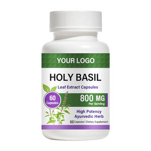 Capsules de feuilles de <span class=keywords><strong>basilic</strong></span> sacré véganes - Extrait de feuilles de <span class=keywords><strong>basilic</strong></span> Tulsi pour adultes, soutien antioxydant, santé mentale et bien-être immunitaire - Product Image 6