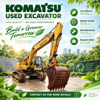 Excavatrice sur chenilles hydraulique Komatsu PC210-8 d'occasion de 21 tonnes, machine de construction d'occasion pour les projets miniers et de terrassement