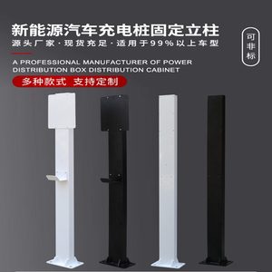 Colonne de station de recharge au sol, 6 kg, en acier galvanisé, durable, blanche, pour la modernisation des garages souterrains - Product Image 2