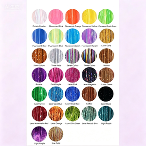 12 Extensiones de Cabello con Clip, Color Dorado Láser Brillante, Cabello Liso de Seda, Extensiones de Cabello de Color - Product Image 2