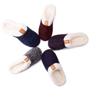 Pantofole da donna <span class=keywords><strong>in</strong></span> <span class=keywords><strong>Memory</strong></span> <span class=keywords><strong>Foam</strong></span> per la casa da <span class=keywords><strong>uomo</strong></span> fodera pelosa pelosa con funzione antiscivolo <span class=keywords><strong>scarpe</strong></span> da casa per interni e esterni piatte per l'inverno - Product Image 5