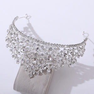 Tiaras y Coronas de Novia de Alta Calidad en Aleación de Zinc Plateadas/Doradas para Aniversario, Compromiso, Cumpleaños y Baile de Graduación - Product Image 4