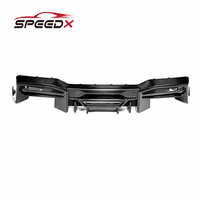Pour Ford Mustang 2024 2025 S650 Kit carrosserie diffuseur en fibre de carbone Mustang S650 Diffuseur de pare-chocs arrière en fibre de carbone
