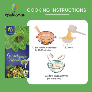 Complément alimentaire hypocalorique faible en gras faible en gras sans sucre sans glucomannane OGM algues séchées Shirataki fettuccine - Product Image 6