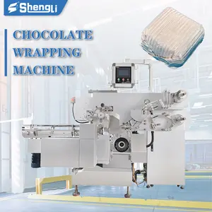 Machine à emballer ondulée à grande vitesse automatique d'aluminium pour les chocolats carrés décorés et dorés