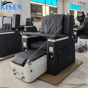 Kisen Customized Pedicure Chair Electric Massage Reclining Foot Spa <b>Manicure</b> Armrest <b>Table</b> for Salon Nail Beauty Shop - Product Image 3