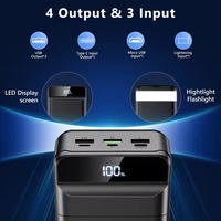 Banco de Energía de Gran Capacidad 80000MAH, Bancos de Energía para Exteriores de 60000mah, Multifunciones, Carga Rápida
