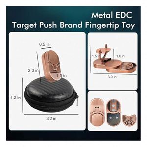 ของเล่นแก้เครียดแบบสไลด์สีดำด้านสำหรับผู้ใหญ่ EDC ของเล่นคลายเครียด วัสดุซิลิโคน พลาสติก โลหะคุณภาพพรีเมียม ผิวสัมผัสเรียบเนียน - Product Image 2