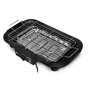 Grill et plaque de cuisson électriques réversibles 2-en-1 en acier inoxydable avec système Flame Tamer et grande polyvalence - Product Image 3