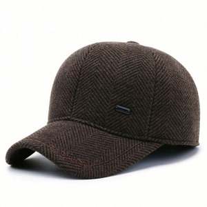 Casquette de baseball chaude automne-hiver très vendue, bon marché, pour sports de plein air, avec protection des oreilles pour hommes âgés, en tissu courant - Product Image 4
