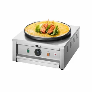 Professional Waffle Crepe Maker French Crepe Making Machine Product 2020 15 Stainless Steel Food Cart New for Commercial Crepe