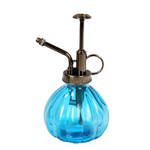 Arrosoir en verre rétro en forme de citrouille 360 ml, imprimé à l'écran, petit arrosoir de jardin multi-floraux, arrosoir de fleurs rétro coloré - Product Image 6