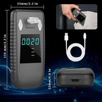 Testeur d'alcoolémie numérique portable à capteur de cellule à combustible, éthylotest haute précision pour la sécurité des conducteurs