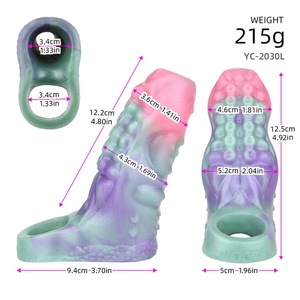 YOCY Open Ended Tentacle Sleeve Penis Cover Cock <b>Ring</b> Sleeve Delay Ejaculation Cock Sheath Condom Dick Cover for <b>Couples</b> Sex Toy - Product Image 2