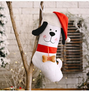 Décoration de Noël pour Noël chien os cadeau chaussettes créatives nouvelles chaussettes pour animaux de compagnie sac cadeau chaussettes de Noël - Product Image 4