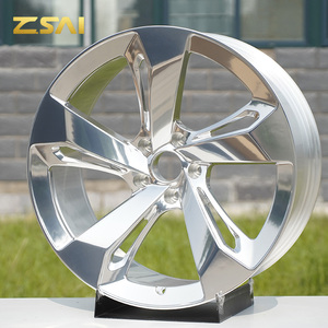 Nouvelles jantes en alliage forgé Flow 5x112 17 18 19 pouces 8J concaves pour Audi B8 <span class=keywords><strong>B9</strong></span> A4 A5 A6 A7 A8 Q5 - Finition argent - Product Image 5