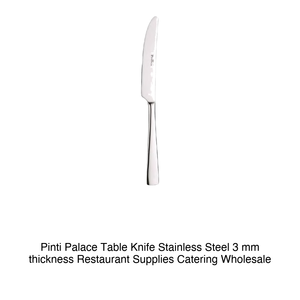 Cuchillo de mesa Pinti Palace de acero inoxidable, 3 mm de grosor, suministros para restaurantes, catering, venta al por mayor - Product Image 2