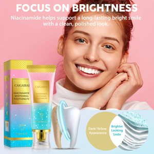 Pasta Dental Vegana <span class=keywords><strong>Sin</strong></span> Flúor con Niacinamida, Sabor a Menta Herbal, Protección <span class=keywords><strong>de</strong></span> Encías, Fortalecimiento del Esmalte, Eliminación <span class=keywords><strong>de</strong></span> Manchas, Aliento Fresco - Product Image 3