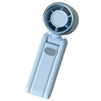 Ventilateur de cou turbo pliable 3-en-1, rechargeable par USB, 3 vitesses, avec cordon, idéal pour l'été 2026, les voyages en extérieur et la voiture