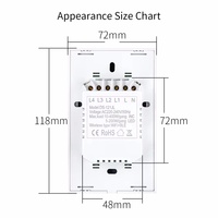 XZJ nouveau 10A 4gang maison intelligente mur verre Wifi interrupteur électrique tactile panneau lumineux étanche pas d'interrupteur neutre Inteligente