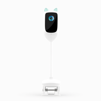 Caméra de surveillance pour bébé intelligente 4K WiFi, vision nocturne, alerte de pleurs, audio bidirectionnel, contrôle par application, alimentation USB