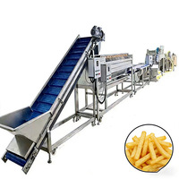 IQF Elektrische 100-3000kg/uur Hoge-Capaciteit Diepvries Frites Productielijn Machine