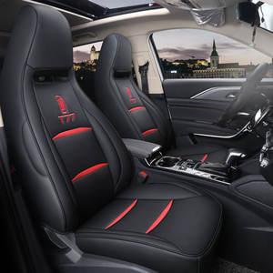 Juego de fundas de asiento de coche de cuero personalizadas OEM con logotipo para Civic M3 X5 <span class=keywords><strong>X6</strong></span> E Class 7 Series Vezel, modelos de la serie de los modelos de Civic M3 X5 - Product Image 1