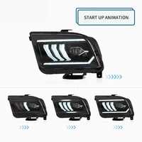 JOP4X4 phares LED complets clignotants séquentiels assemblage de lampe avant de voiture 2005-2009 phares pour Ford MUSTANG