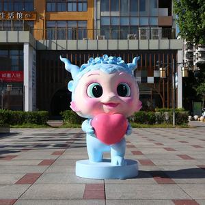 2025年ヘビかわいい漫画彫刻装飾樹脂新年ガーデン風景屋外FRP装飾美容チェン - Product Image 6