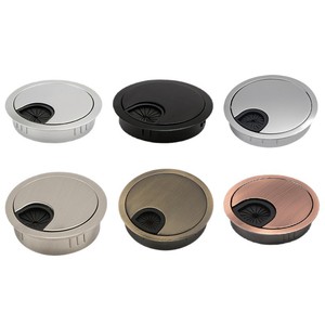 Cache-câble rond pour bureau, anti-poussière, bouchon d'étanchéité détachable, style moderne, type à insertion par boulon, technologie à filament - Product Image 1