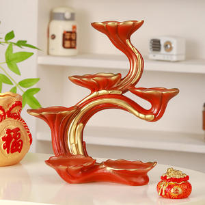 Cinq bénédictions meuble TV en résine écologique armoire à chaussures ensemble décorations de bureau pour pendaison de crémaillère bonne chance et porteur de richesse - Product Image 4