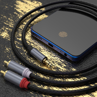 Ugreen — câble stéréo Jack 3.5mm vers 2RCA Y, cordon adaptateur pour haut-parleurs, voiture, DVD, ordinateur, tablette, lecteur de musique