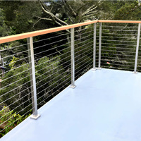 EKOO METAL – Système de sécurité moderne en acier inoxydable pour balustrades de balcon, rampes et balustrades d'escalier