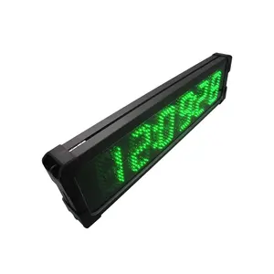 Relógio de mesa led com temporizador, 6 dígitos, grande, operado a bateria, multifuncional, temporizador de corrida, com botões de controle, venda imperdível