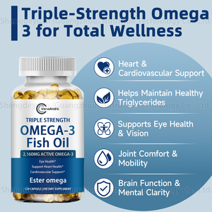 OEM высокопрочные софтгелевые капсулы с рыбьим жиром Омега 3 Иммунная поддержка для поддержания холестерина в сердечных суставах и здоровья глаз - Product Image 3