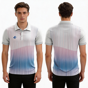 เสื้อโปโลชายลดราคา ดีไซน์ใหม่ แขนสั้น คุณภาพสูง ดีไซน์ทันสมัย - Product Image 1