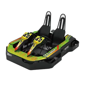 스포츠 오락 경주는 Karting 페달 2 좌석 강화된 전기 2 seater는 아이 성인을 위한 kart를 갑니다