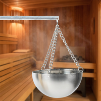 Vapasauna Offre Spéciale Équipement de Sauna : Support d'Huile Aromatique 120ML et Bol Diffuseur de Parfum pour Huiles Essentielles d'Aromathérapie pour Sauna et Spa