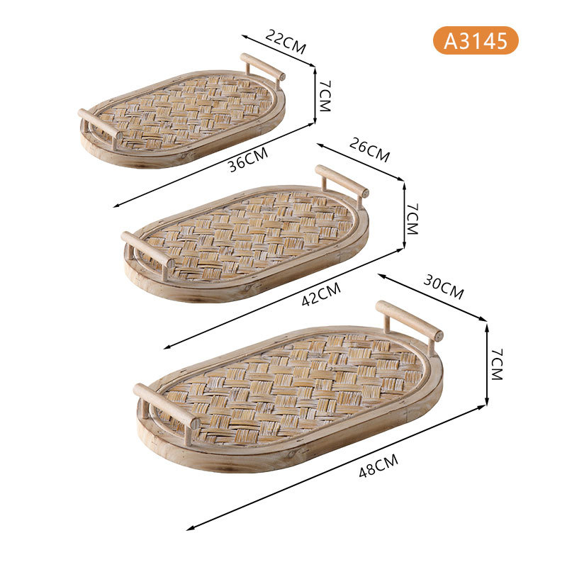 ถาดขนมทรงกลม - A3146