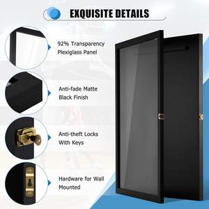 Vitrine pour maillot de sport, boîte à maillot, présentoir mural pour baseball, basketball, football - Product Image 4