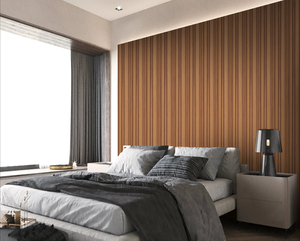Elegantes Paneles de Pared Acanalados de MDF de 18 mm con Acabado Estilo Madera para Proyectos de Decoración de Interiores Modernos - Product Image 1