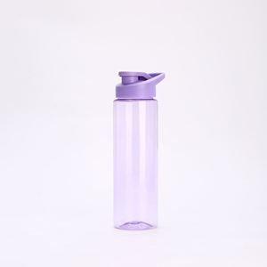 Colored BPA Free Clear Portable Sport Water <b>Bottle</b> Leak Proof <b>Flip</b> Lid Straw Tumbler Plastic Water Cups <b>with</b> Logo - Product Image 2
