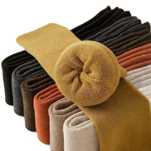 Women's Knee Socks With Wool Loops Thickened Fleece Lined Warm Over The Knee Socks For Winter Thermo Comfortable No Slip - Product Image 5