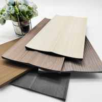 Panneau mural décoratif moderne en PS de haute qualité pour salon, imperméable, écologique, 200x12mm, couleurs personnalisées, lames de charbon