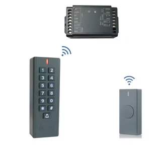 Kit de contrôle d'accès intelligent sans fil étanche IP66 avec bouton de sortie, télécommande, clavier et lecteur de cartes RFID - Product Image 2