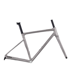 <span class=keywords><strong>Cadre</strong></span> de <span class=keywords><strong>vélo</strong></span> de <span class=keywords><strong>route</strong></span> en alliage d'aluminium C6 avec freins à disque doubles, fourche avant en fibre de <span class=keywords><strong>carbone</strong></span> à axe traversant, design tout-en-un confortable - Product Image 1