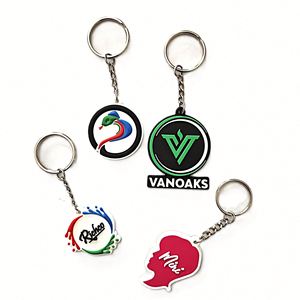 Wholesale Cheap <b>Personalized</b> 3D Keyring Soft PVC Rubber Custom Logo <b>Keychain</b> UV Printing for Promotional Purposes - Product Image 6
